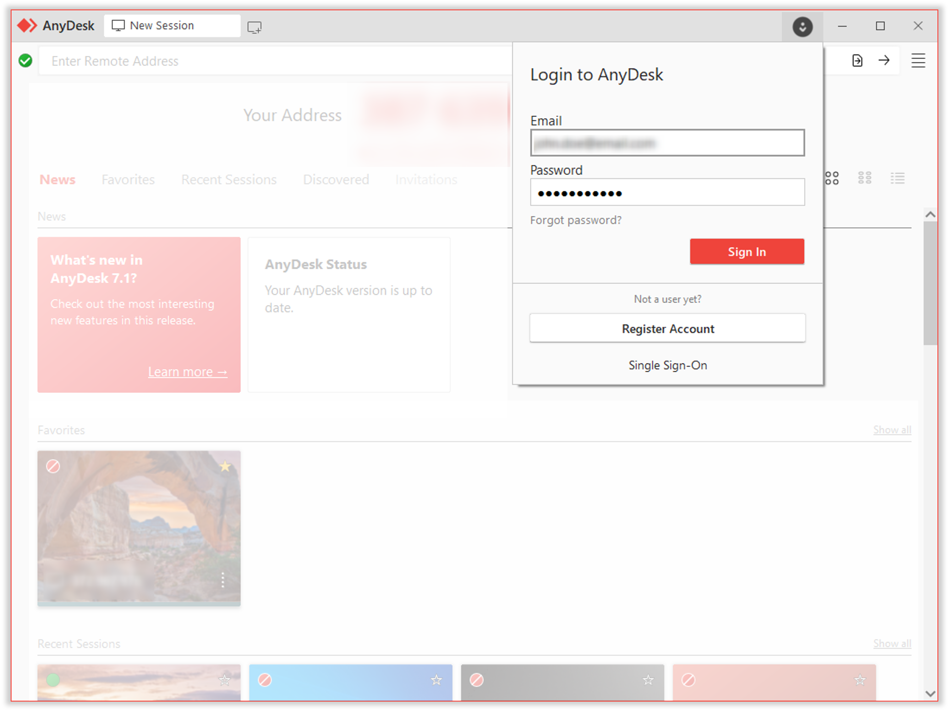 Login Mit AnyDesk Benutzerkonto Login Mit AnyDesk Benutzerkonto